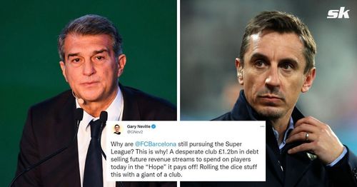 Gary Neville hits out at the Blaugrana's investment decision.