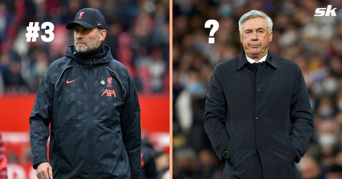 Jurgen Klopp (left) and Carlo Ancelotti (right)