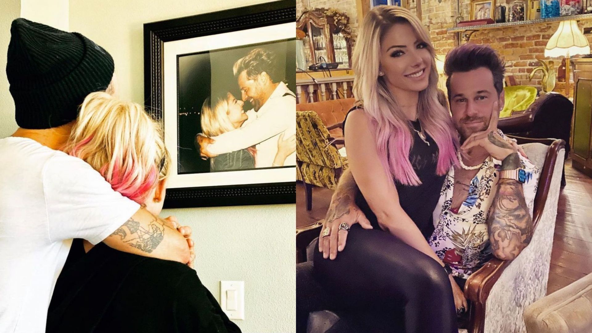 WWE Superstar Alexa Bliss with her husband, Ryan Cabrera