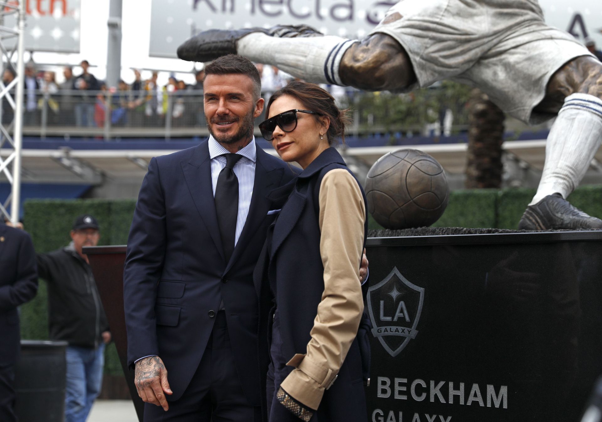 Los Angeles Galaxy Unveil David Beckham Statue