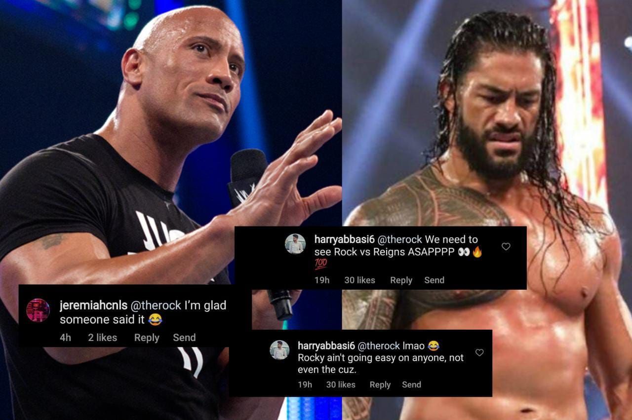 The WWE Universe had an insane reaction to The Rock&#039;s witty comment