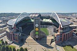 CenturyLink Field in soccer configuration from Stadium Place.jpg