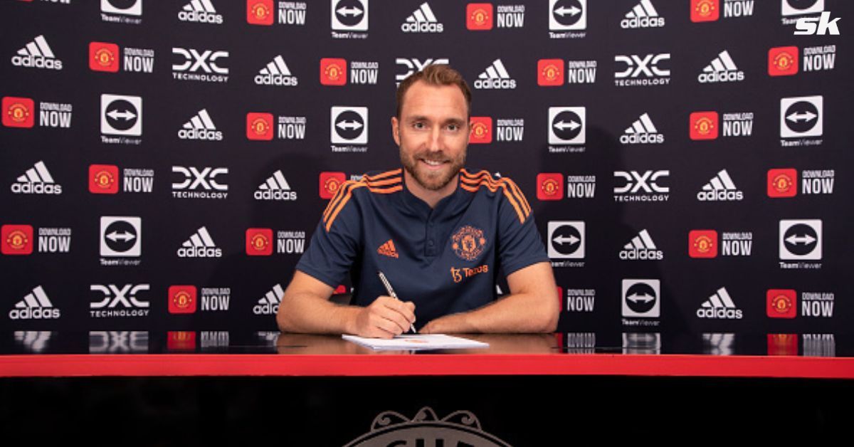 The Dane was finally unveiled as a United player.
