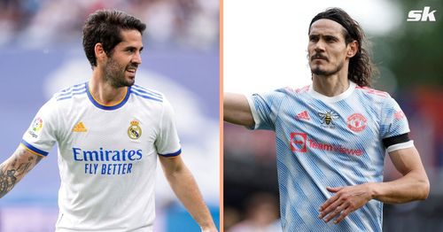 Isco (left) and Edinson Cavani (right)