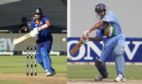 Team India pacer Deepak Chahar (left) and former cricketer Ajit Agarkar.