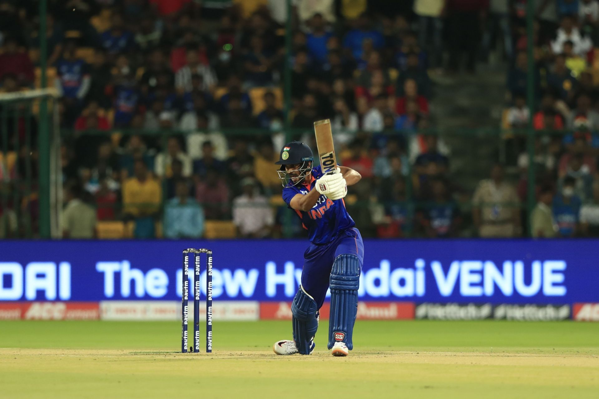 Ruturaj Gaikwad during the 5th T20I against South Africa. Pic: Getty Images