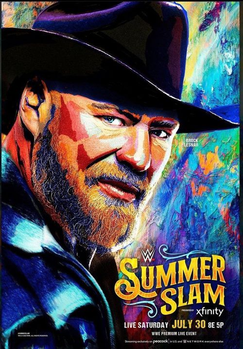 The official poster for WWE SummerSlam 2022