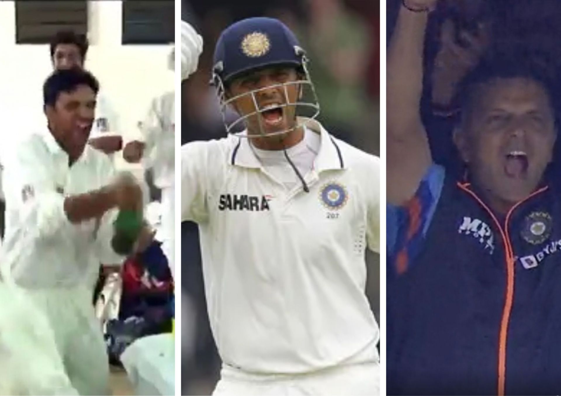 Rahul Dravid has recorded a few iconic celebrations over the years.