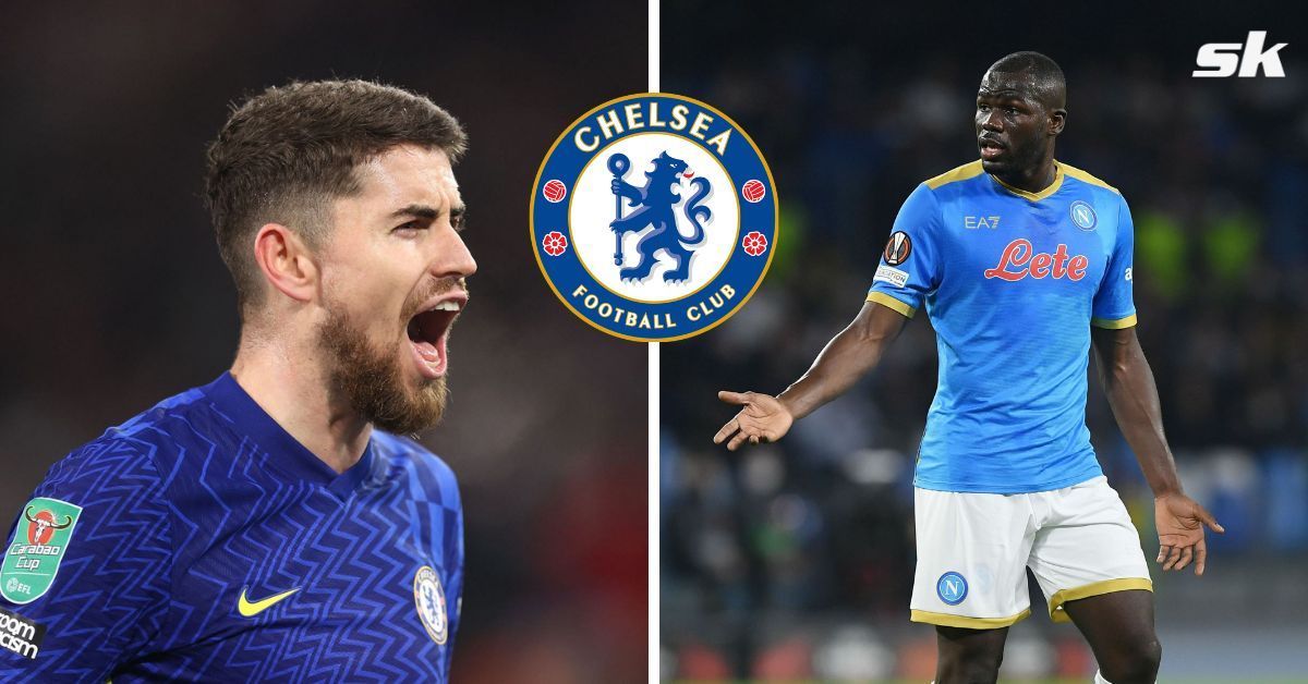 Chelsea midfielder Jorginho and their new signing Kalidou Koulibaly