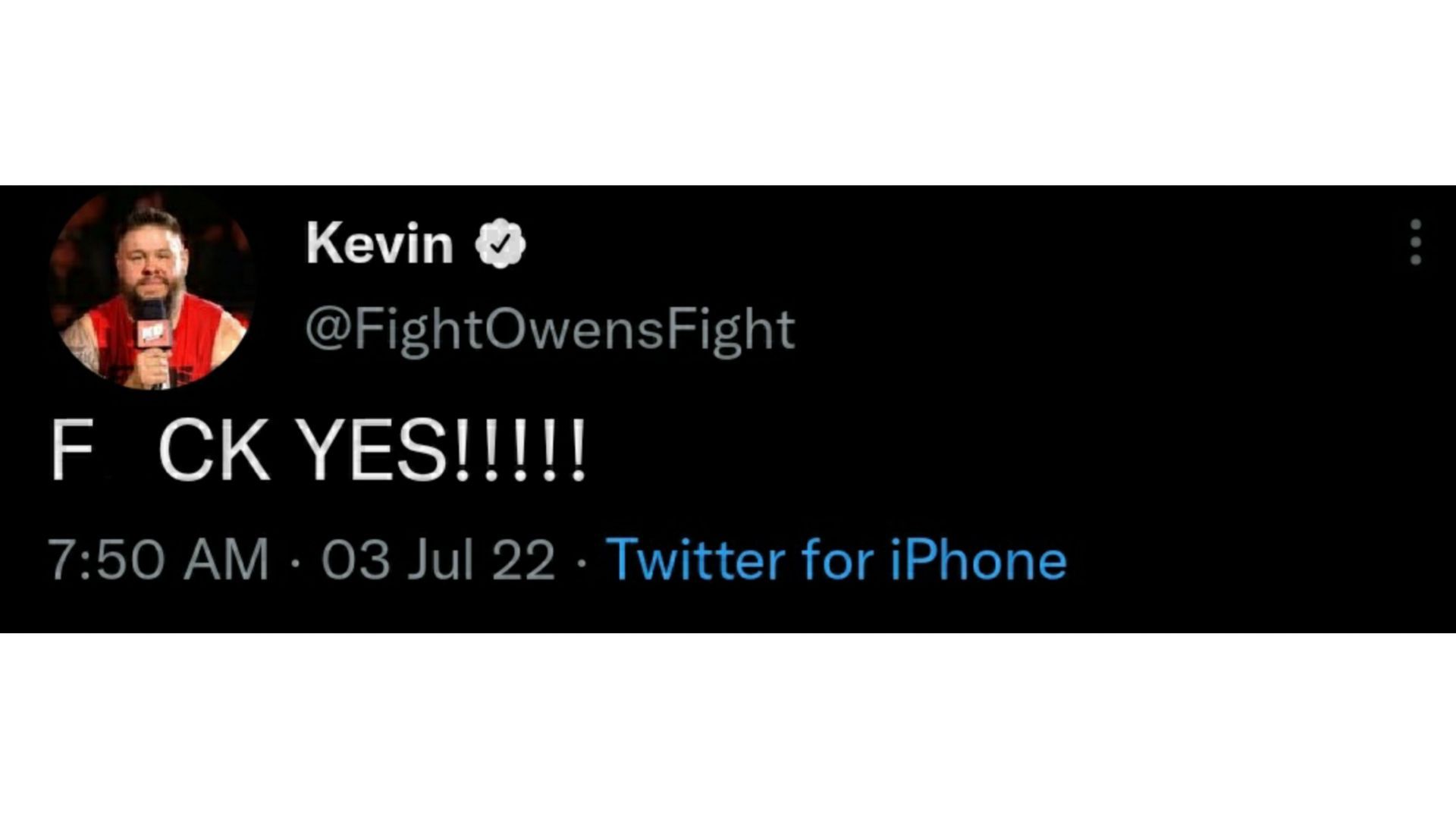 Kevin Owens couldn't help himself.