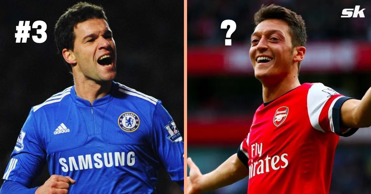 Michael Ballack (left) and Mesut Ozil (right)