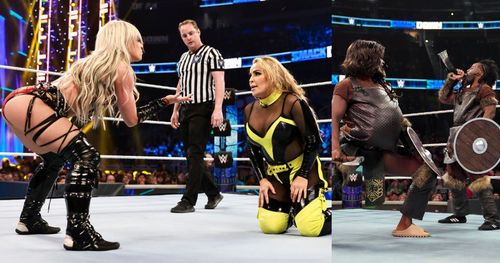 Liv Morgan, Natalya, and The New Day on SmackDown.