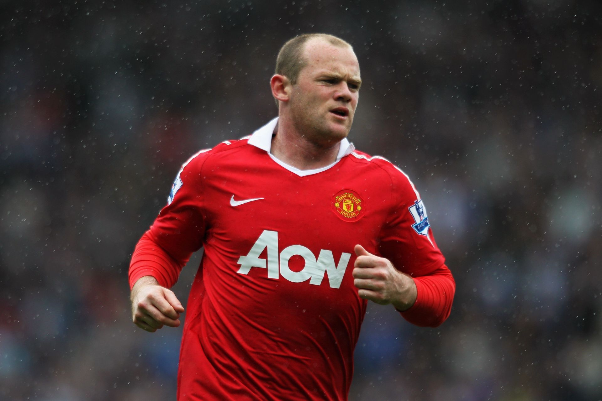 Wayne Rooney in action for Manchester United