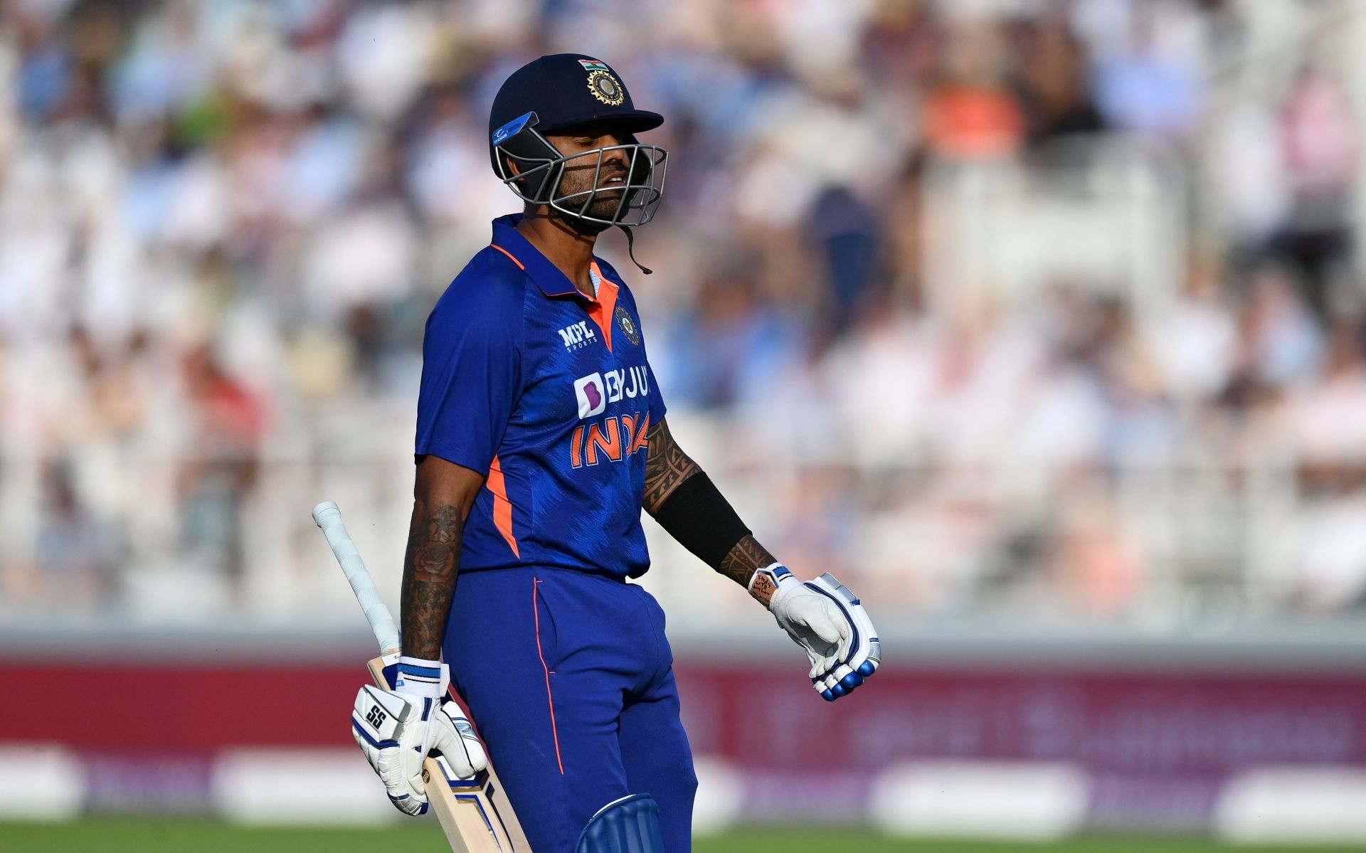 Suryakumar Yadav scored his maiden T20I hundred while batting at No.4 against England earlier this month (Image: Getty)