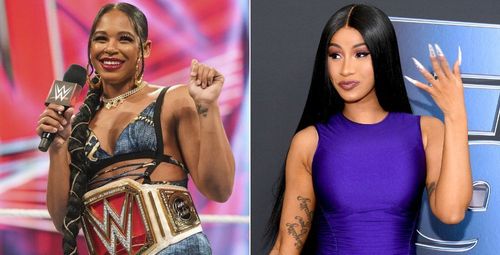 WWE Superstar Bianca Belair and Cardi B