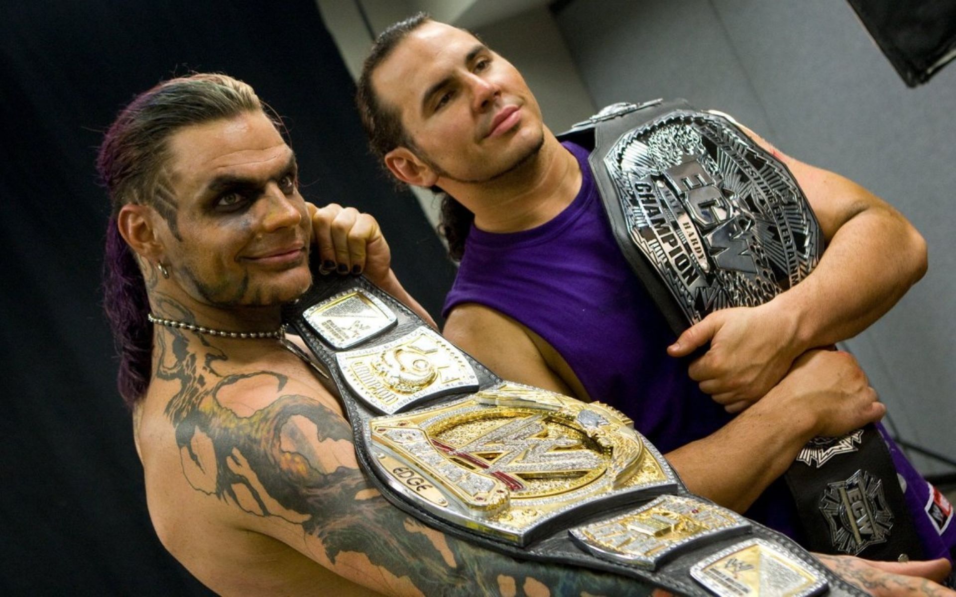 Jeff Hardy and Matt Hardy were WWE and ECW Champions respectively!