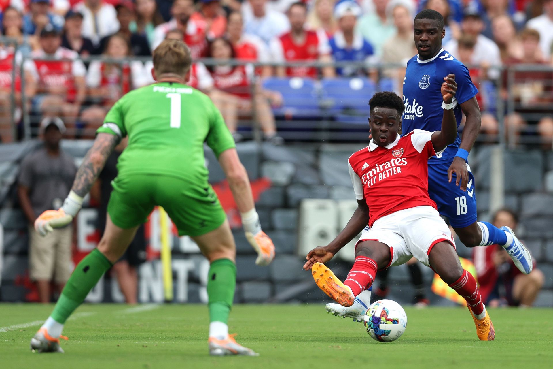 Bukayo Saka has developed in leaps and bounds at the Emirates.