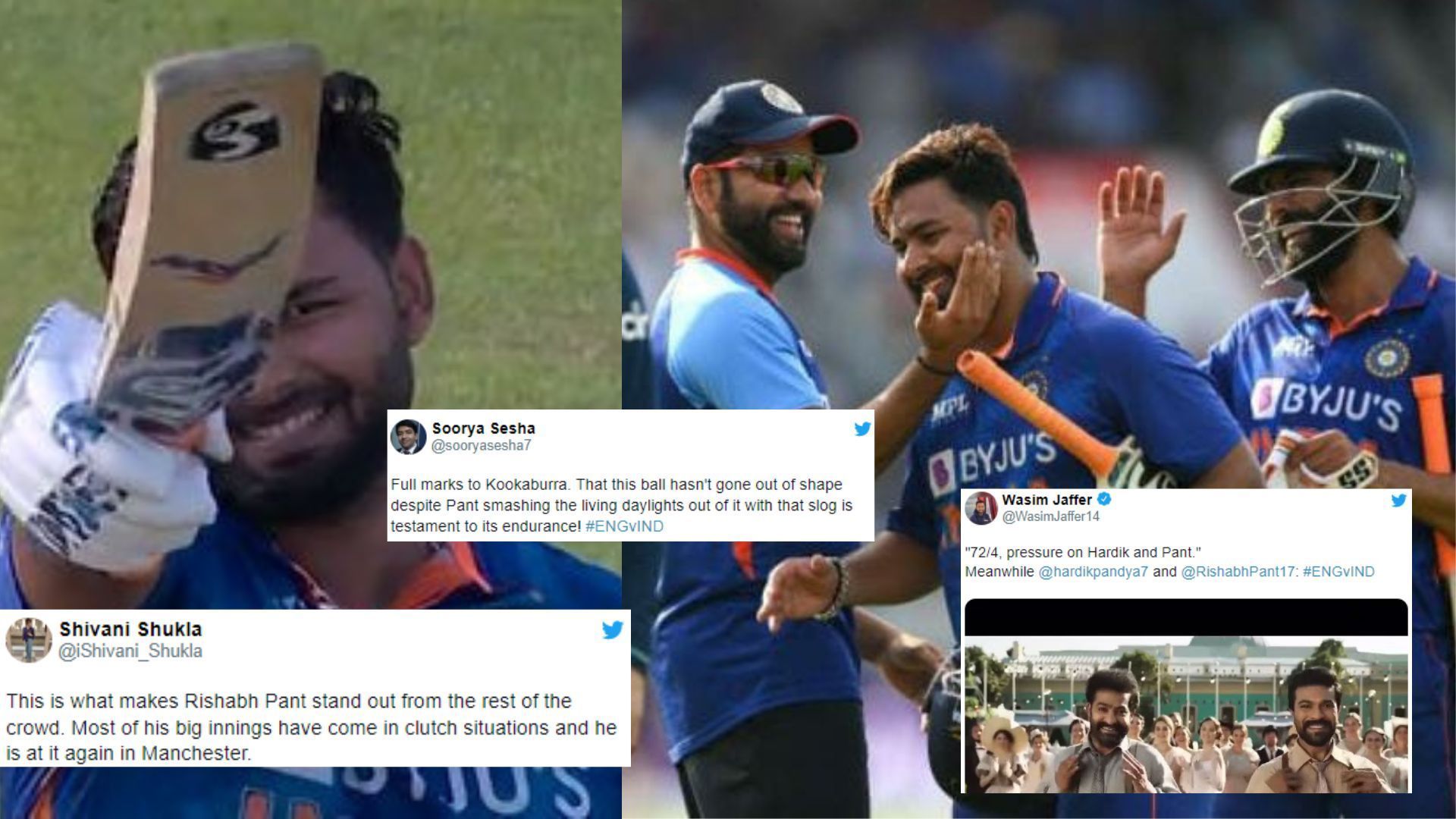 Captain Rohit Sharma was proud of the way Rishabh Pant batted. (P.C.:Twitter)