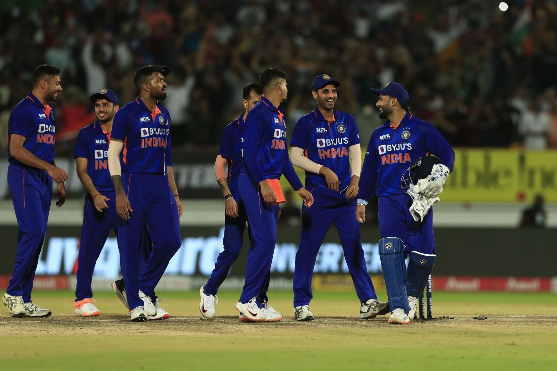 Team India during the T20I series against South Africa. Pic: Getty Images
