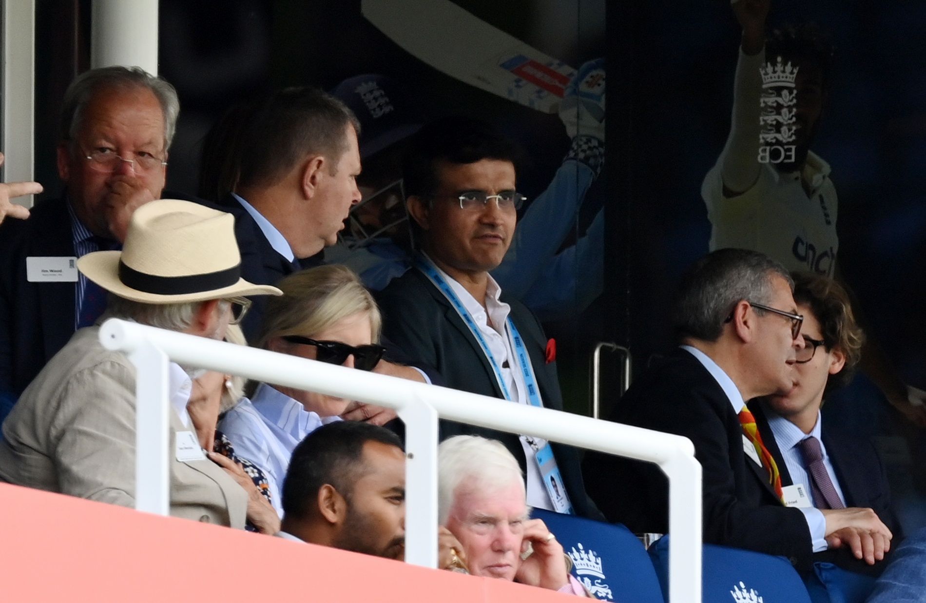 Sourav Ganguly at Lord&rsquo;s, the venue where he famously took off his shirt after India&rsquo;s 2002 Natwest triumph. Pic: Lord&#039;s Cricket Ground/ Twitter
