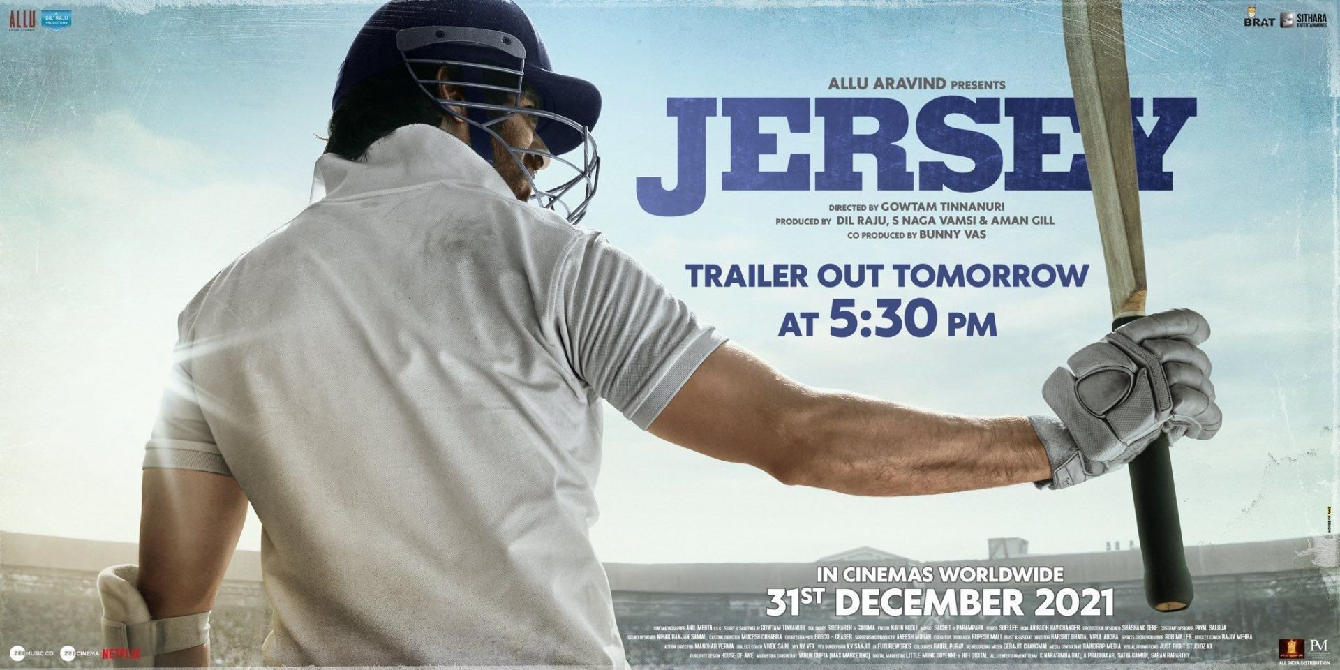 A poster of Shahid Kapoor-starrer Jersey.