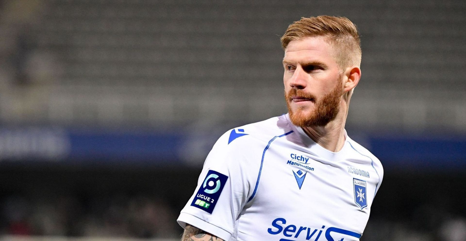 AJ Auxerre striker Ga&euml;ten Charbonnier