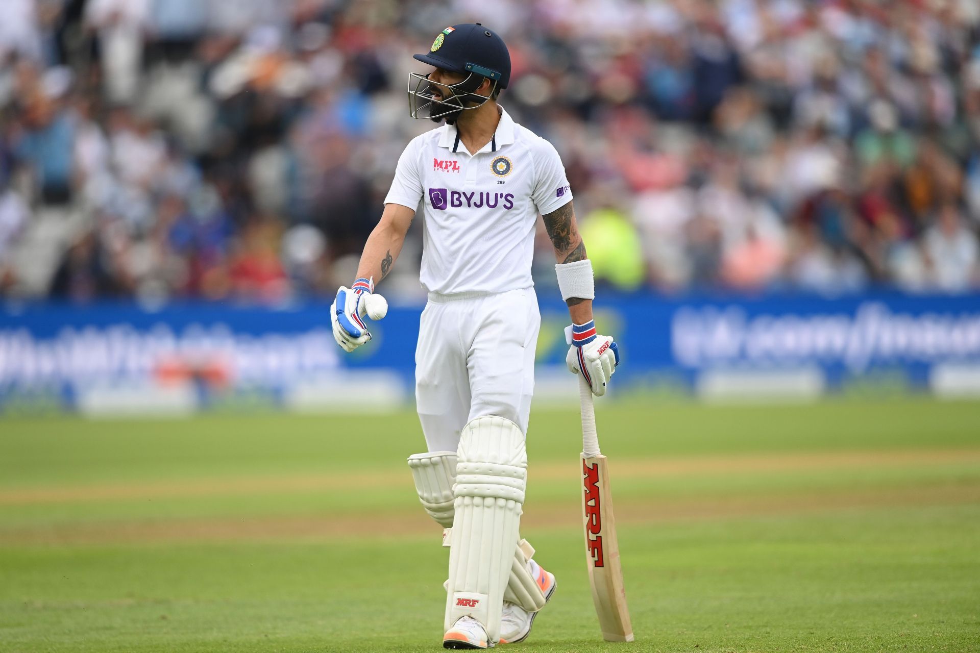 Virat Kohli fell victim to deliveries outside the off stump in the Edgbaston Test as well