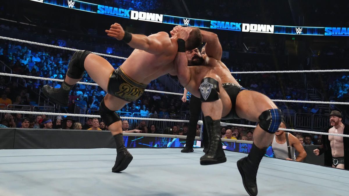 Drew McIntyre took out Ridge Holland on WWE SmackDown