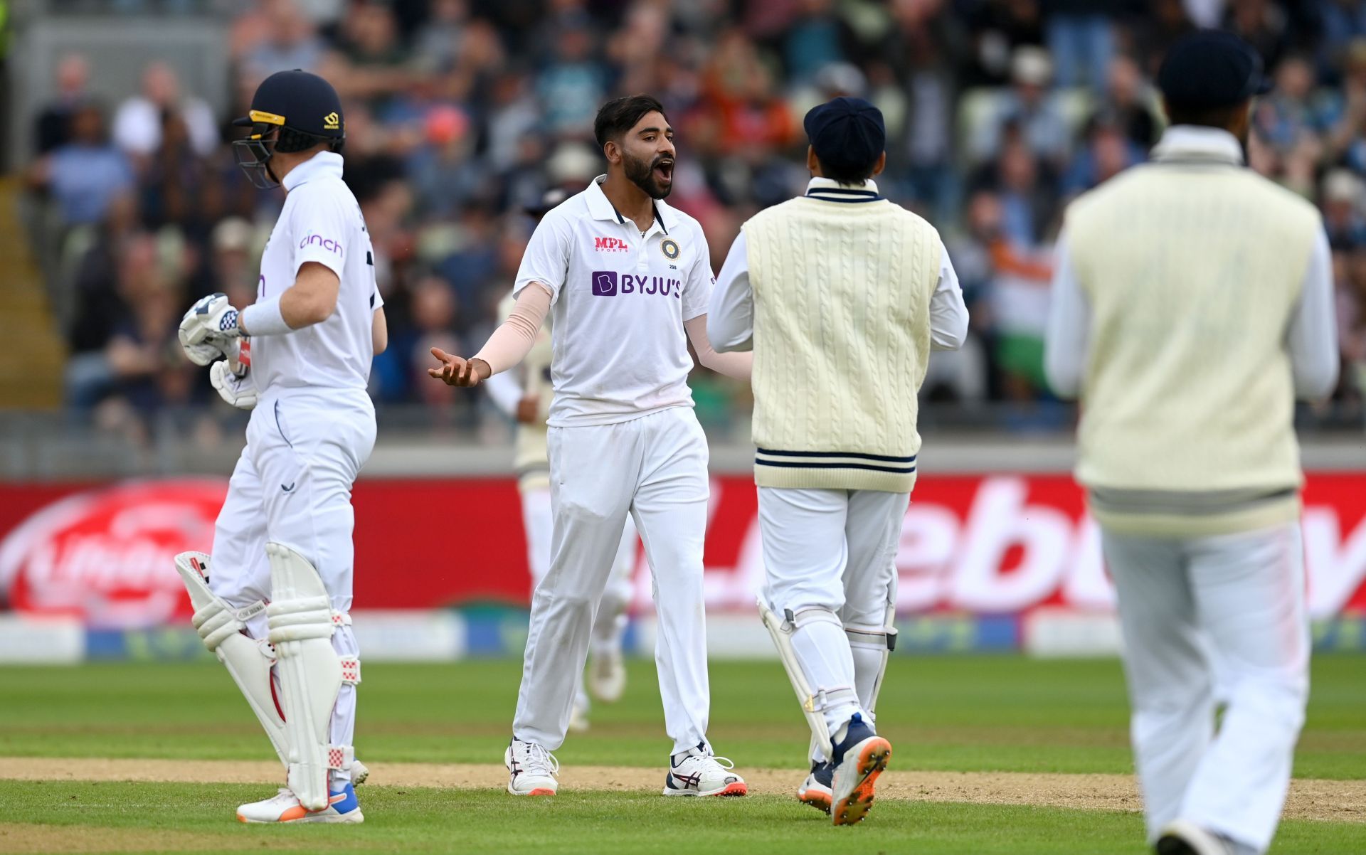 Mohammed Siraj dismissed Broad on the fifth ball of his innings