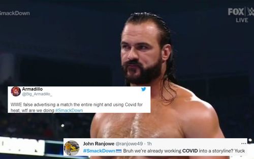 Drew McIntyre's main event match was changed due to a COVID storyline