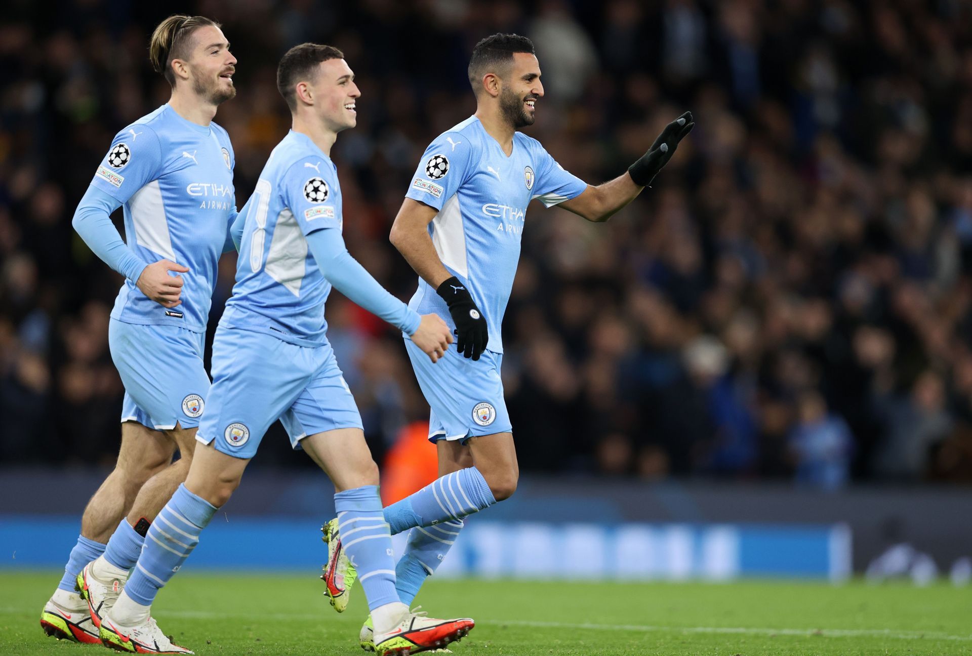 Mahrez (right) to be part of a new-look City attack