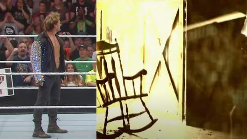 Chris Jericho (left); Bray Wyatt's entrance graphic (right)