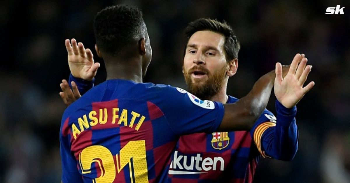 Barcelona winger Ansu Fati comments on Lionel Messi
