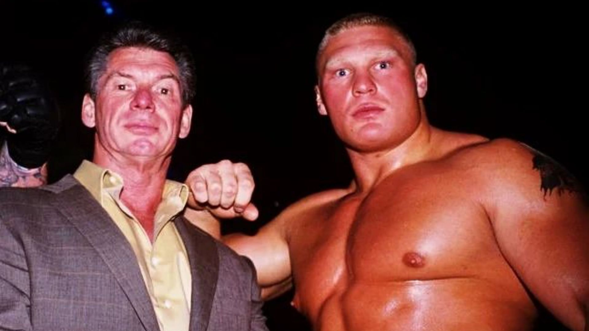 Brock Lesnar with Vince McMahon