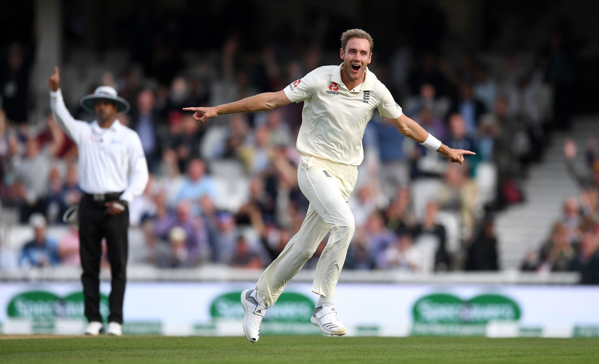 England&#039;s Stuart Broad v India at The Oval, 2018 (Getty Images)