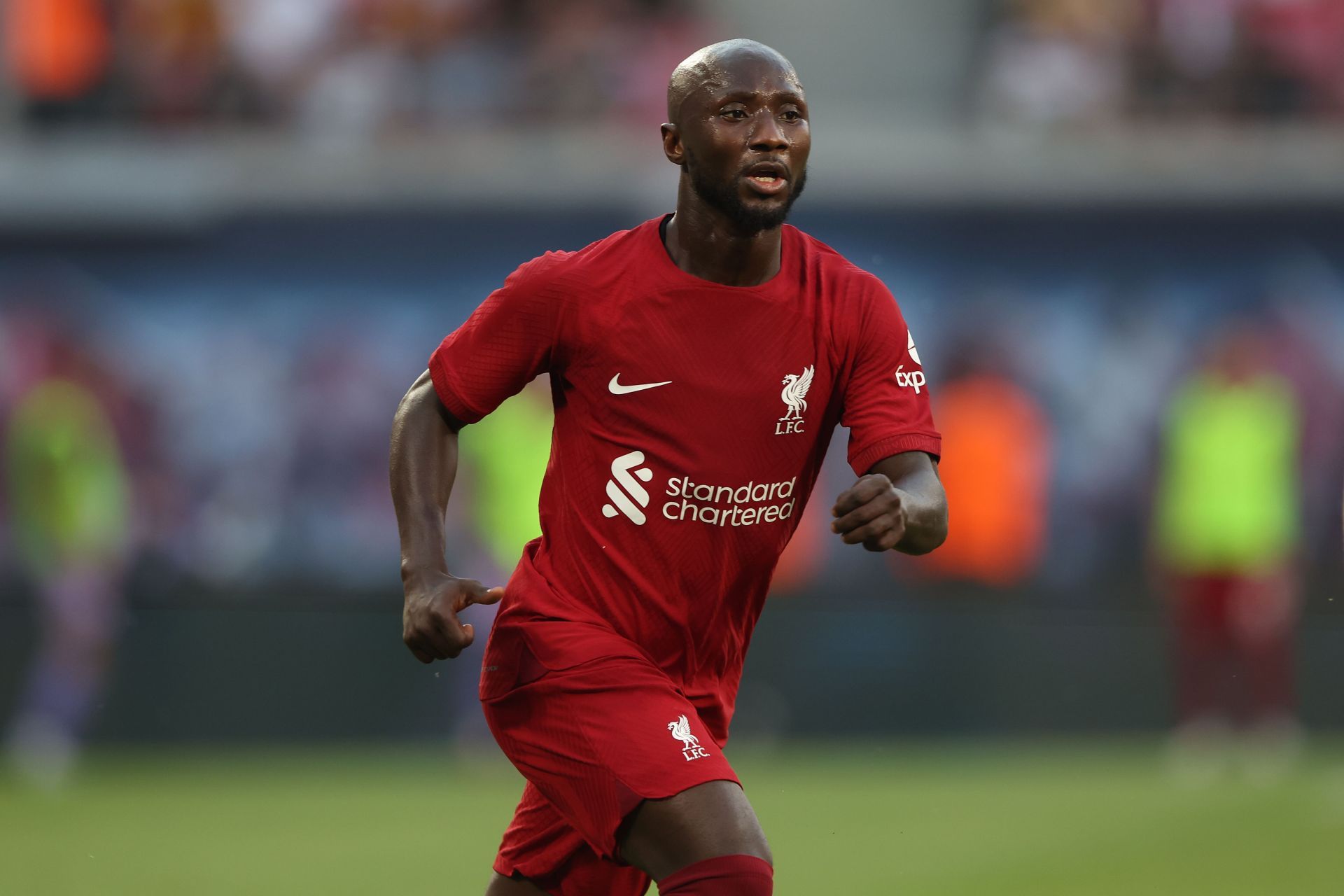 Naby Keita in action for Liverpool in the pre-season.