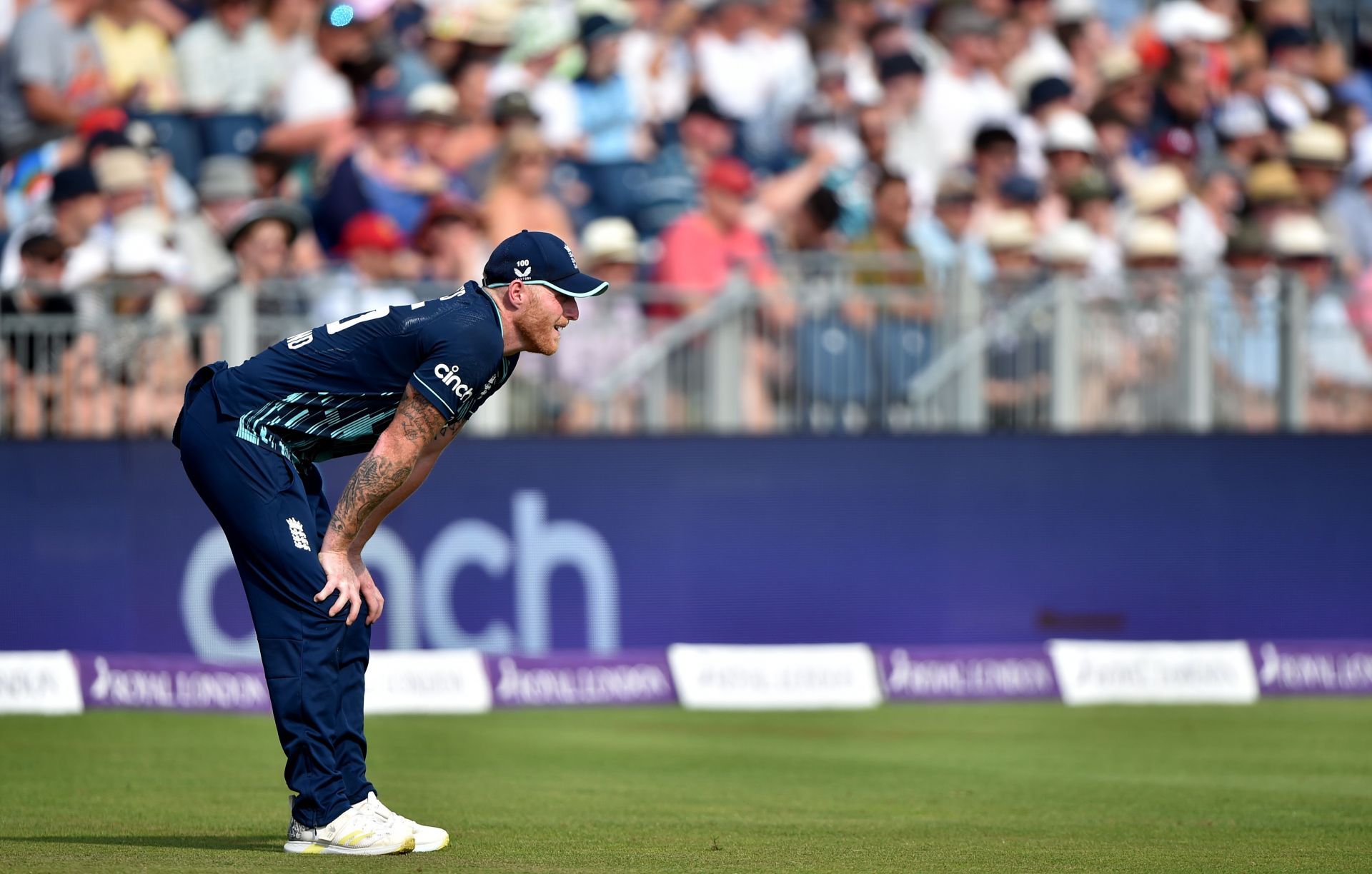 Ben Stokes of England looks on during the 1st ODI against South Africa. Pic: Getty Images