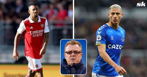 [L-to-R] Arsenal forward Gabriel Jesus and Richarlison; [inset] Steve Nicol.