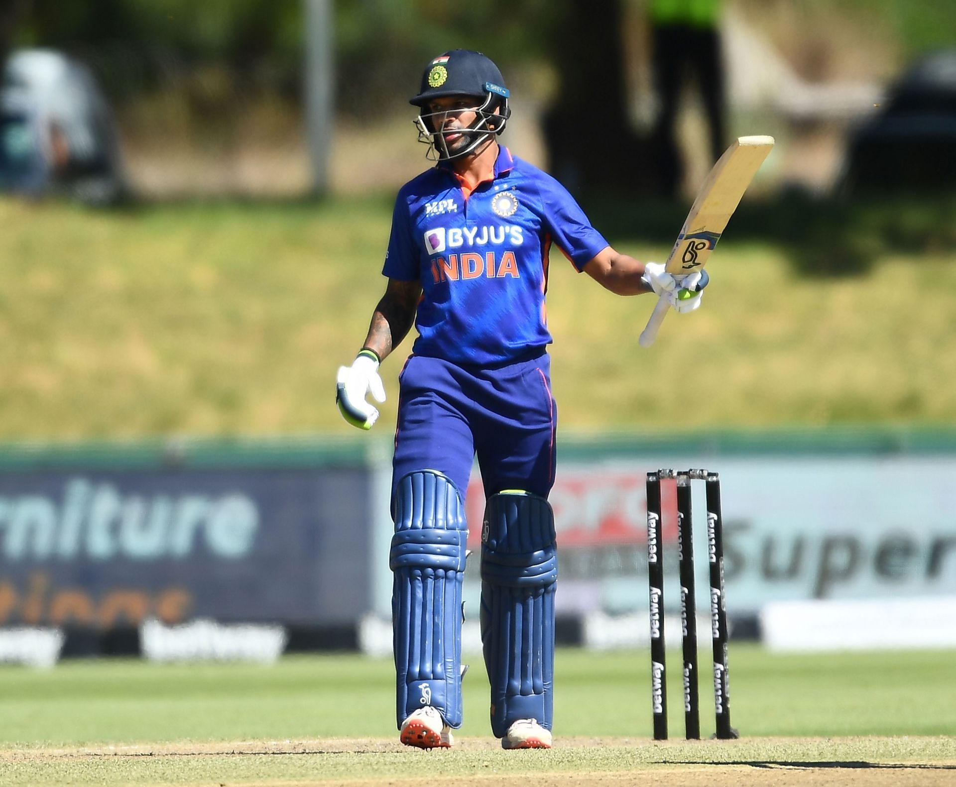 Shikhar Dhawan during the ODI series in South Africa earlier this year. Pic: Getty Images