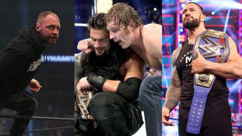 Jon Moxley (Dean Ambrose) and Roman Reigns are former members of The Shield