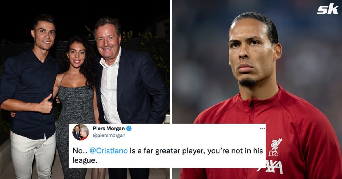 Piers Morgan was told to not jump on the social media bandwagon by Virgil Van Dijk