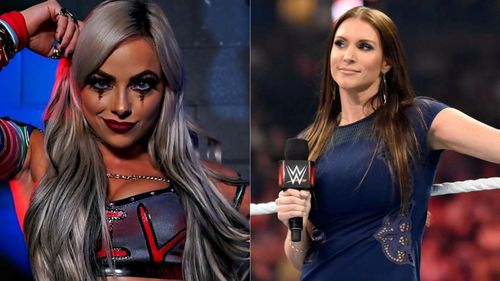 Liv Morgan (left); Stephanie McMahon (right)