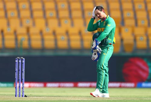 Quinton de Kock invited controversy during the 2021 World T20. (Credits: Getty)