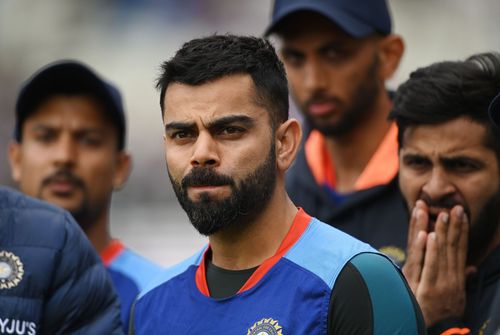 Virat Kohli looks on after India’s loss to England in the Birmingham Test. Pic: Getty Images