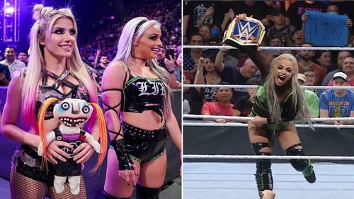 Alexa Bliss and Liv Morgan; Morgan wins the SmackDown Women's title!