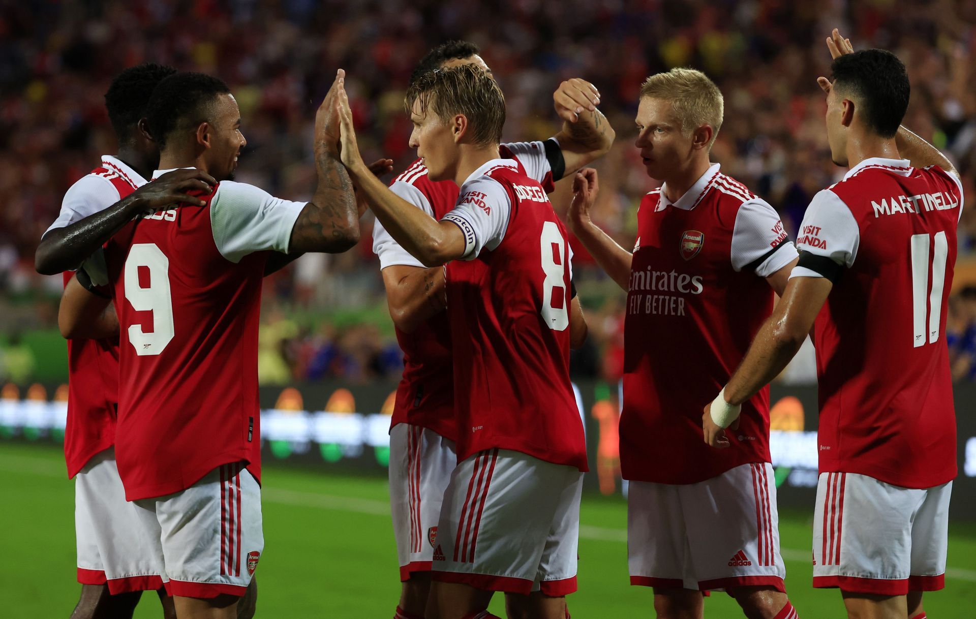 The Gunners in action at the Florida Cup.