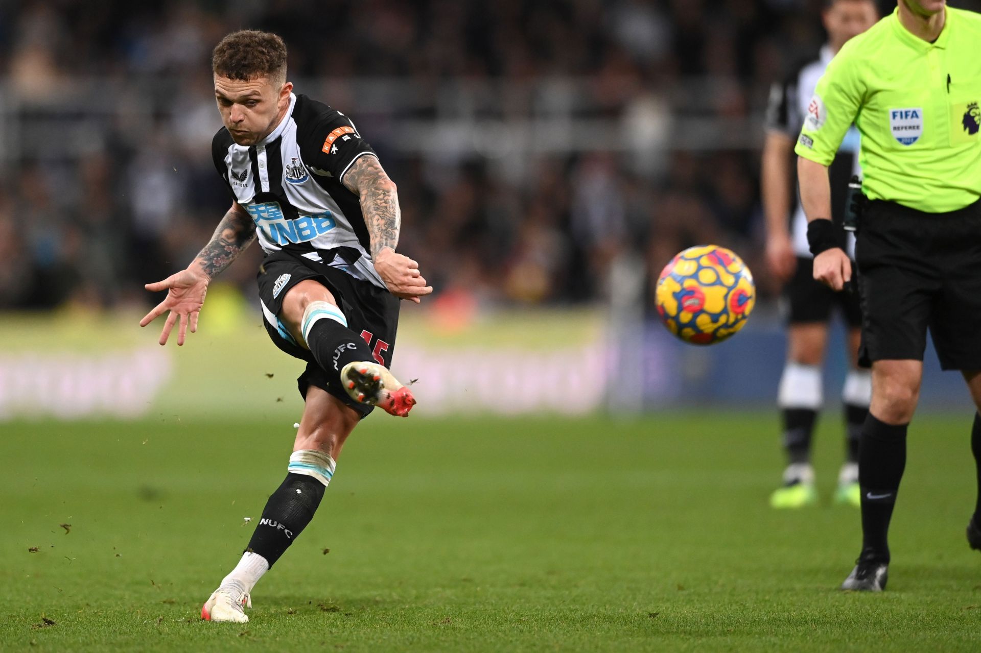 Trippier in action for the Magpies last season
