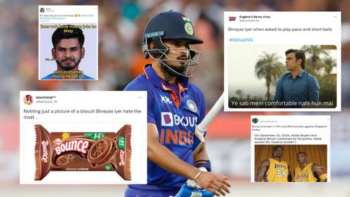 Twitter reactions to Shreyas Iyer's knock today.