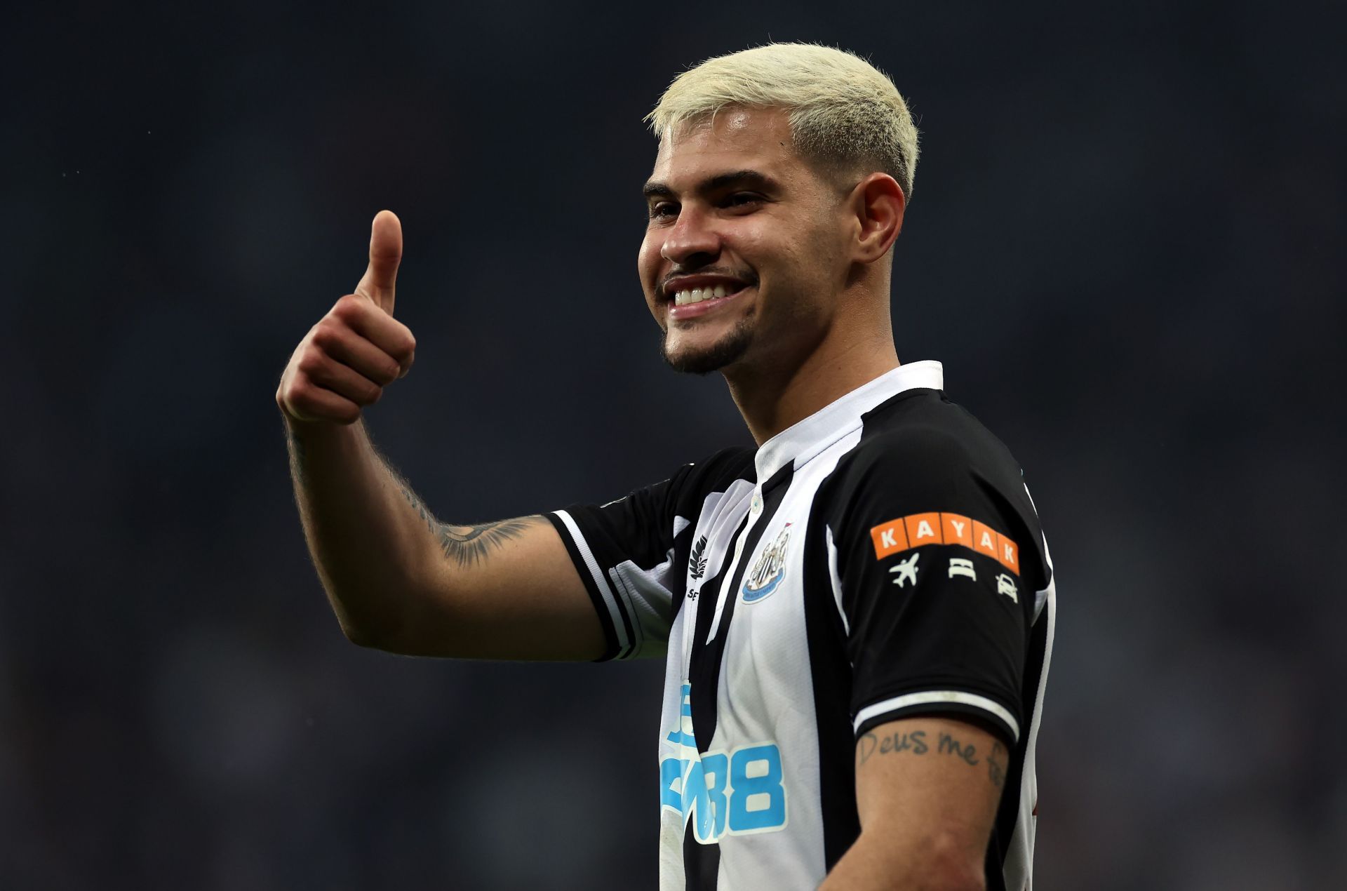 Bruno Guimaraes joined Newcastle from Lyon for &euro;42 million in January.