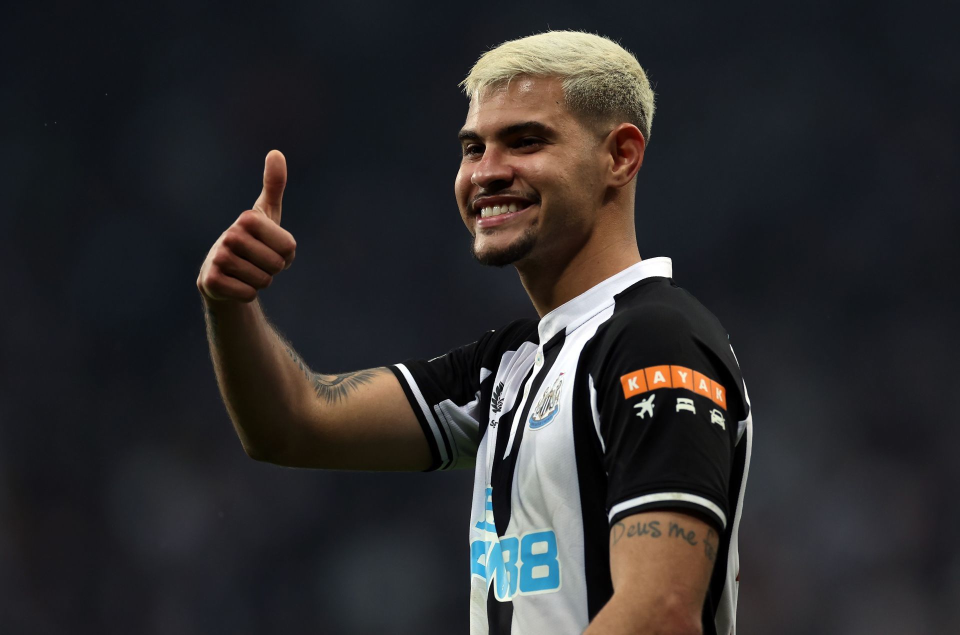 Bruno Guimaraes joined Newcastle from Lyon for €42 million in January.